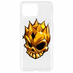 Чохол для Oppo Reno 4 Lite Standoff - Gold Skull