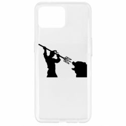 Чехол для Oppo Reno 4 Lite Тризубом по морде