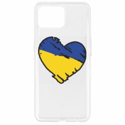 Чехол для Oppo Reno 4 Lite Украина сердце с царапинами - PrintSalon