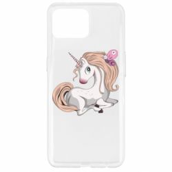 Чехол для Oppo Reno 4 Lite Unicorn with bow tie - PrintSalon