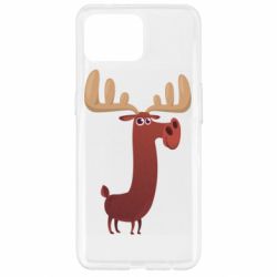 Чехол для Oppo Reno 4 Lite Забавный олень - PrintSalon