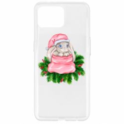 Чехол для Oppo Reno 4 Lite Заяц Новогодний - PrintSalon