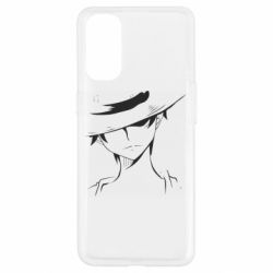 Чохол для Oppo Reno 4Luffy in a hat - PrintSalon