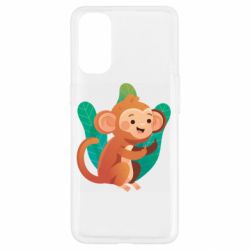 Чехол для Oppo Reno 4 Monkey. Fuck You - PrintSalon