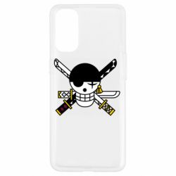 Чехол для Oppo Reno 4 One Piece Zoro logo - PrintSalon
