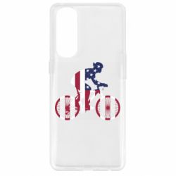 Чехол для Oppo Reno 4 Pro American cyclist - PrintSalon