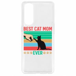Чехол для Oppo Reno 4 Pro Best cat mom ever - PrintSalon