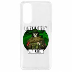 Чехол для Oppo Reno 4 Pro Call of duty Warzone ghost green background - PrintSalon