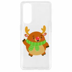 Чехол для Oppo Reno 4 Pro Deer in a scarf - PrintSalon