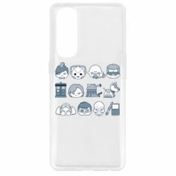 Чехол для Oppo Reno 4 Pro Doctor who icons - PrintSalon