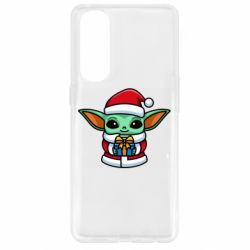 Чехол для Oppo Reno 4 Pro Grogu Santa Claus - PrintSalon