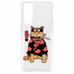 Чехол для Oppo Reno 4 Pro Japanese Akatsuki cat - PrintSalon