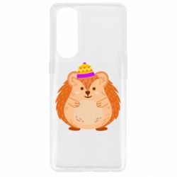 Чехол для Oppo Reno 4 Pro Little hedgehog in a hat - PrintSalon