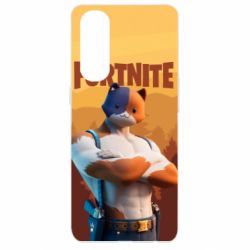 Чехол для Oppo Reno 4 Pro Meowscles and logo - PrintSalon