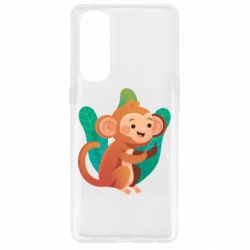 Чехол для Oppo Reno 4 Pro Monkey. Fuck You - PrintSalon