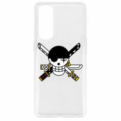 Чехол для Oppo Reno 4 Pro One Piece Zoro logo - PrintSalon
