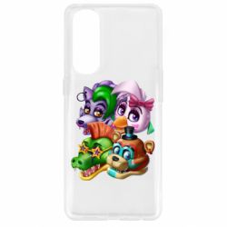 Чехол для Oppo Reno 4 Pro Персонажи FNAF - PrintSalon