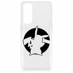 Чохол для Oppo Reno 4 Pro Pikachu silhouette-PrintSalon Чохол для Oppo Reno 4 Pro Pikachu silhouette