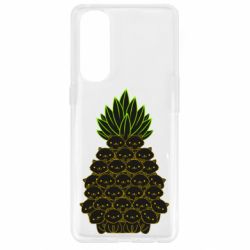 Чехол для Oppo Reno 4 Pro Pineapple cat - PrintSalon