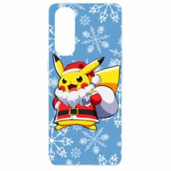Чохол для Oppo Reno 4 Pro Santa Claus Pikachu - PrintSalon