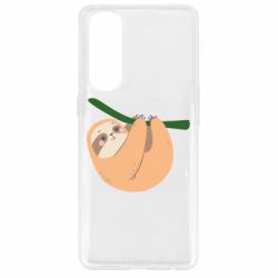 Чехол для Oppo Reno 4 Pro Sloth on a branch - PrintSalon