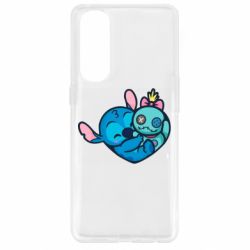 Чехол для Oppo Reno 4 Pro Стич с куклой - PrintSalon