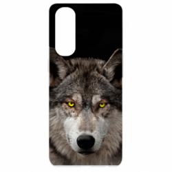 Чохол для Oppo Reno 4 Pro Wolf with yellow eyes - PrintSalon