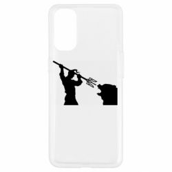 Чехол для Oppo Reno 4 Тризубом по морде - PrintSalon