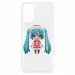 Чехол для Oppo Reno 4 Winter Hatsune Miku - PrintSalon