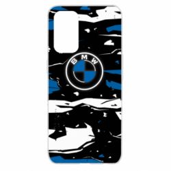 Чехол для Oppo Reno 5 4G BMW logo and art background - PrintSalon