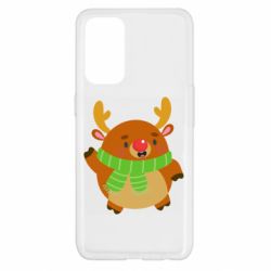 Чехол для Oppo Reno 5 4G Deer in a scarf - PrintSalon