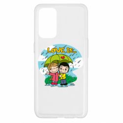 Чехол для Oppo Reno 5 4G Love is ... in the rain - PrintSalon