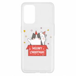 Чехол для Oppo Reno 5 4G Meowy Christmas ( present box ) - PrintSalon