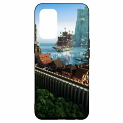 Чехол для Oppo Reno 5 4G Minecraft beautiful town - PrintSalon