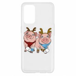 Чехол для Oppo Reno 5 4G Pigs - PrintSalon
