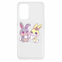 Чехол для Oppo Reno 5 4G Rabbits In Love - PrintSalon