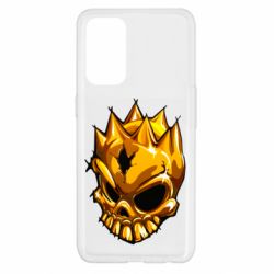 Чехол для Oppo Reno 5 4G Standoff - Gold Skull - PrintSalon