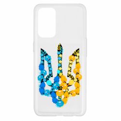 Чохол для Oppo Reno 5 4G Тризуб квіти Україна - PrintSalon