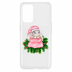 Чехол для Oppo Reno 5 4G Заяц Новогодний - PrintSalon