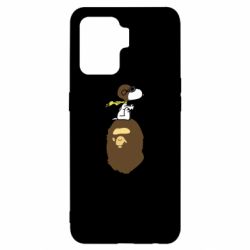 Чехол для Oppo Reno 5 Lite A bathing ape peanuts - PrintSalon