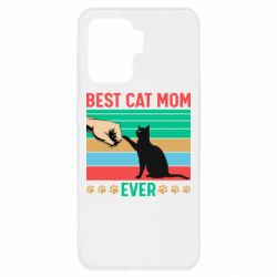 Чехол для Oppo Reno 5 Lite Best cat mom ever - PrintSalon