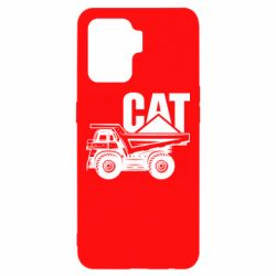 Чехол для Oppo Reno 5 Lite CAT logo and truck - PrintSalon