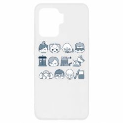 Чехол для Oppo Reno 5 Lite Doctor who icons - PrintSalon