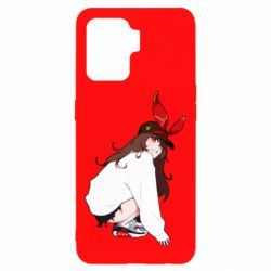 Чехол для Oppo Reno 5 Lite Genshin Impact Amber - PrintSalon