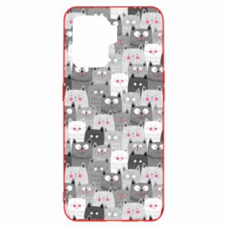 Чохол для Oppo Reno 5 Lite Gray cats pattern - PrintSalon