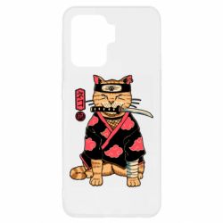 Чехол для Oppo Reno 5 Lite Japanese Akatsuki cat - PrintSalon