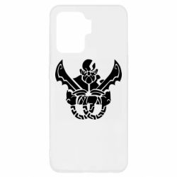 Чехол для Oppo Reno 5 Lite Kratos silhouette - PrintSalon