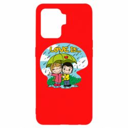 Чехол для Oppo Reno 5 Lite Love is ... in the rain - PrintSalon