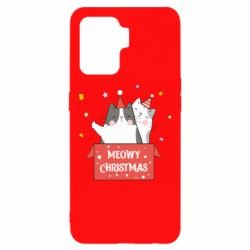 Чехол для Oppo Reno 5 Lite Meowy Christmas ( present box ) - PrintSalon
