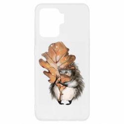 Чехол для Oppo Reno 5 Lite Осенний ежик